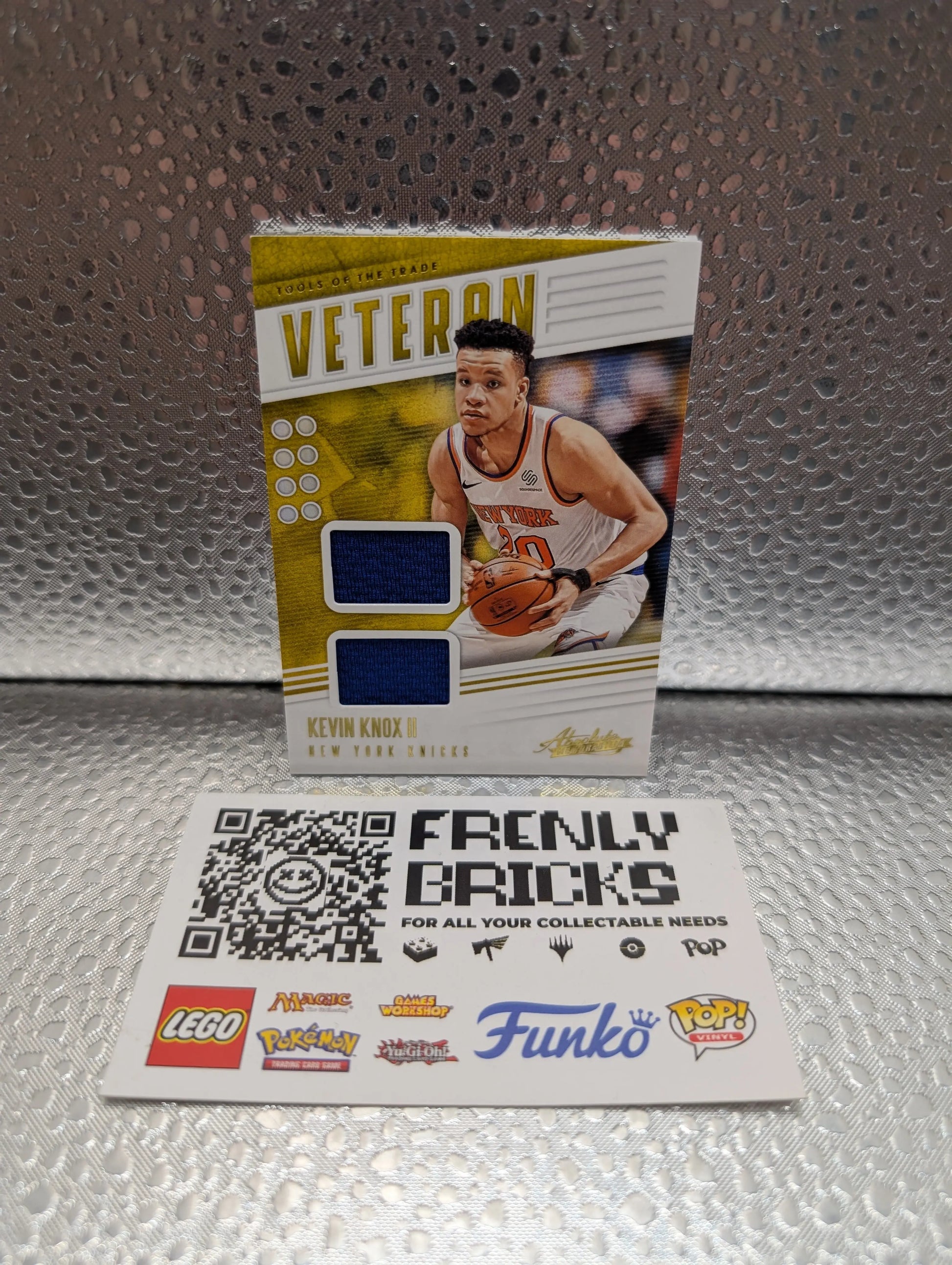 KEVIN KNOX II 2019/20 PANINI ABSOLUTE VETERAN DUAL GAME USED WORN JERSEY FRENLY BRICKS - Open 7 Days