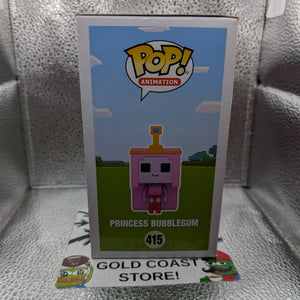 Funko Pop! Vinyl: Adventure Time - Princess Bubblegum (Minecraft Style) #415 FRENLY BRICKS - Open 7 Days