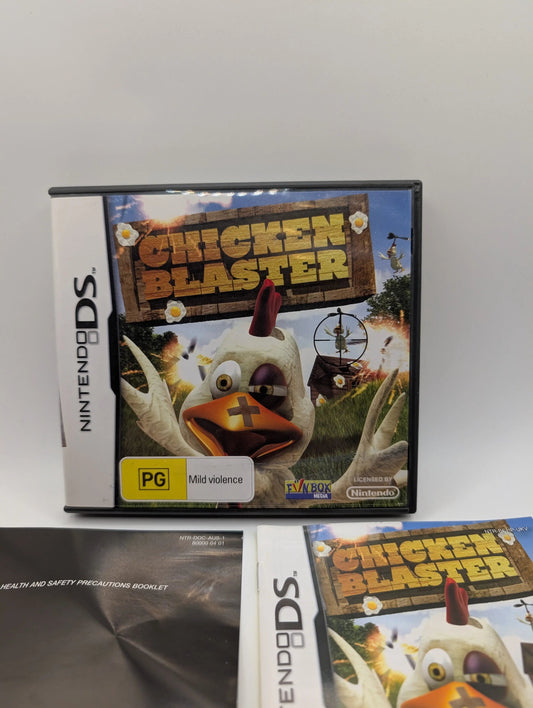 CHICKEN BLASTER (PG) NINTENDO DS INCLUDES MANUAL FRENLY BRICKS - Open 7 Days