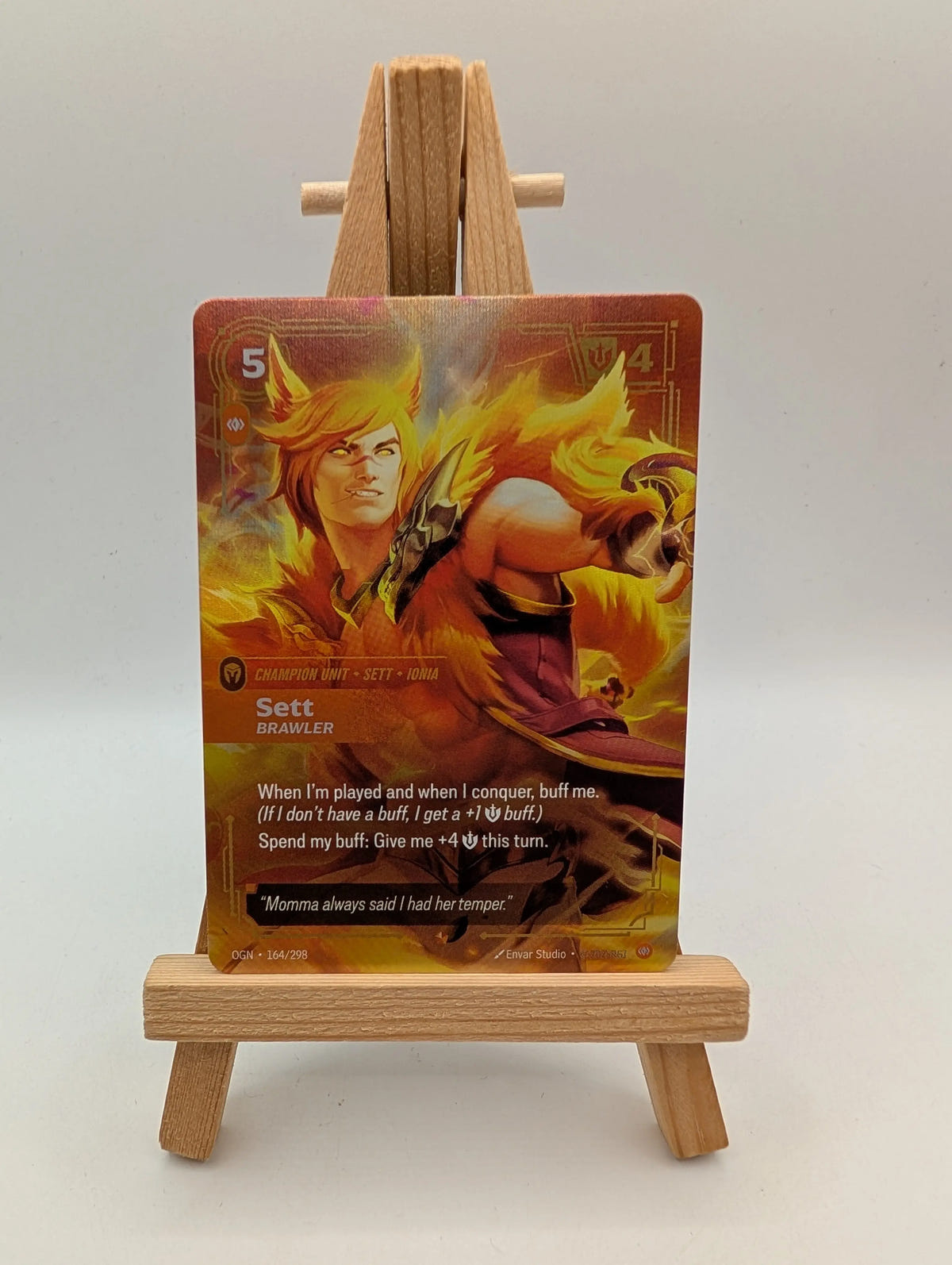 League of Legends Riftbound Origins Sett Brawler Epic 164/298 English FRENLY BRICKS - Open 7 Days image 1