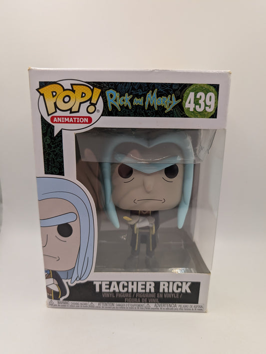 Funko Pop! Teacher Rick #439 Rick and Morty 2018 Vaulted Animation Figure