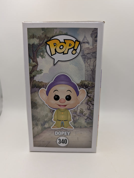 Funko Pop Vinyl Disney Snow White & The Seven  Dwarfs Dopey #340 Chase