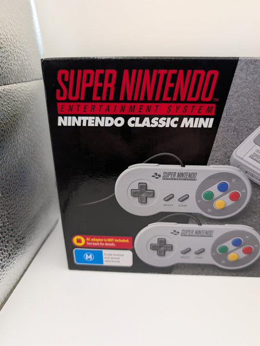 Nintendo Classic Mini: Super Nintendo Entertainment System- Grey - Pal FRENLY BRICKS - Open 7 Days