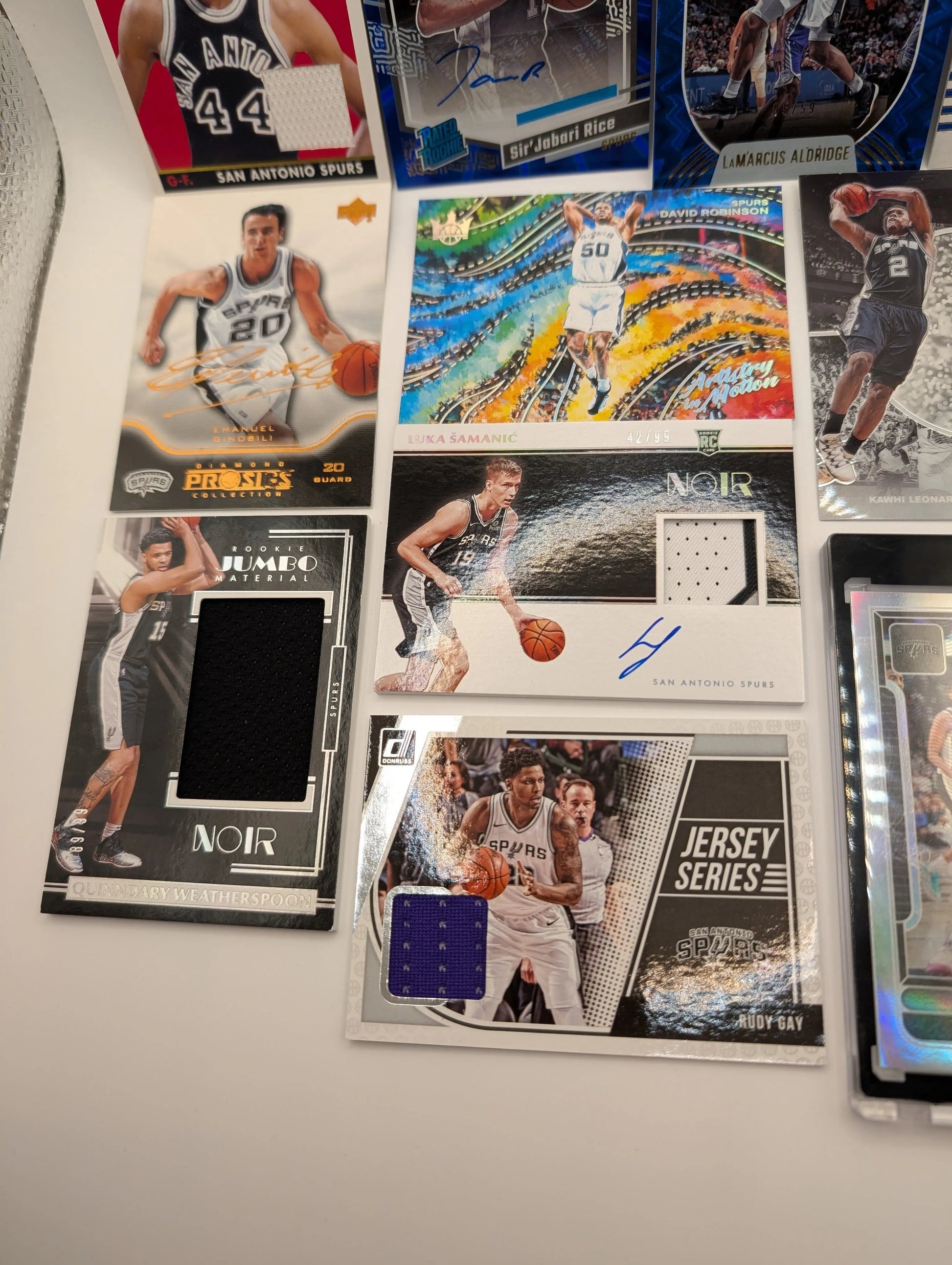 San Antonio Spurs NBA Basketball Card Lot, Rookies, Patch, Auto, George Gervin FRENLY BRICKS - Open 7 Days