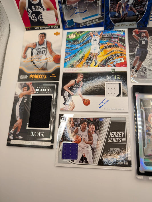 San Antonio Spurs NBA Basketball Card Lot, Rookies, Patch, Auto, George Gervin FRENLY BRICKS - Open 7 Days