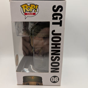 Funko POP Halo Sgt Johnson Limited Edition Chase #08 (in original box) FRENLY BRICKS - Open 7 Days