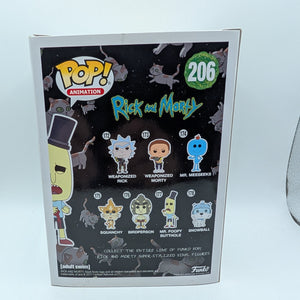 Funko Pop! Mr Poopy Butthole #206 Rick and Morty Animation Vaulted Collectible