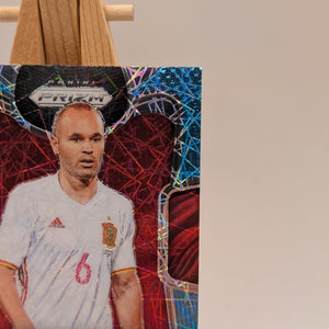 Prizm World Cup 2018 Andres Iniesta Spain Light Blue Lazer /125