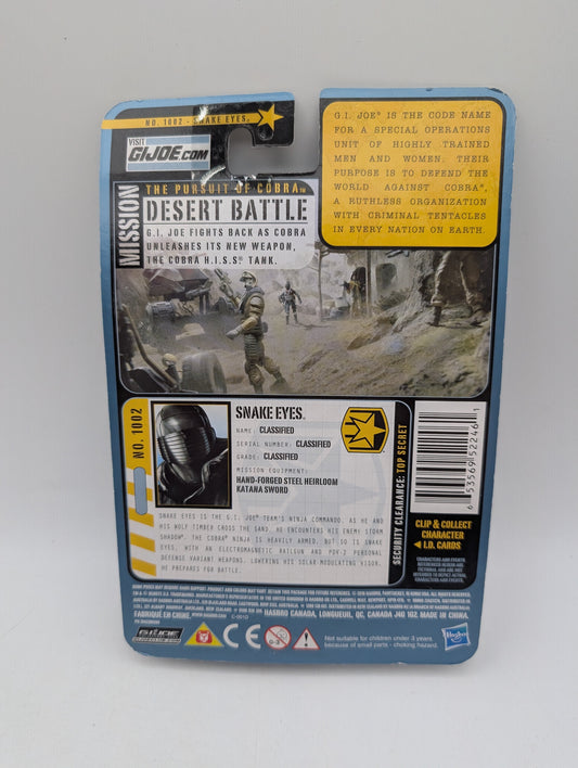 GI Joe Snake Eyes Pursuit of Cobra Ninja Commando 3.75” Action Figure New Sealed FRENLY BRICKS - Open 7 Days