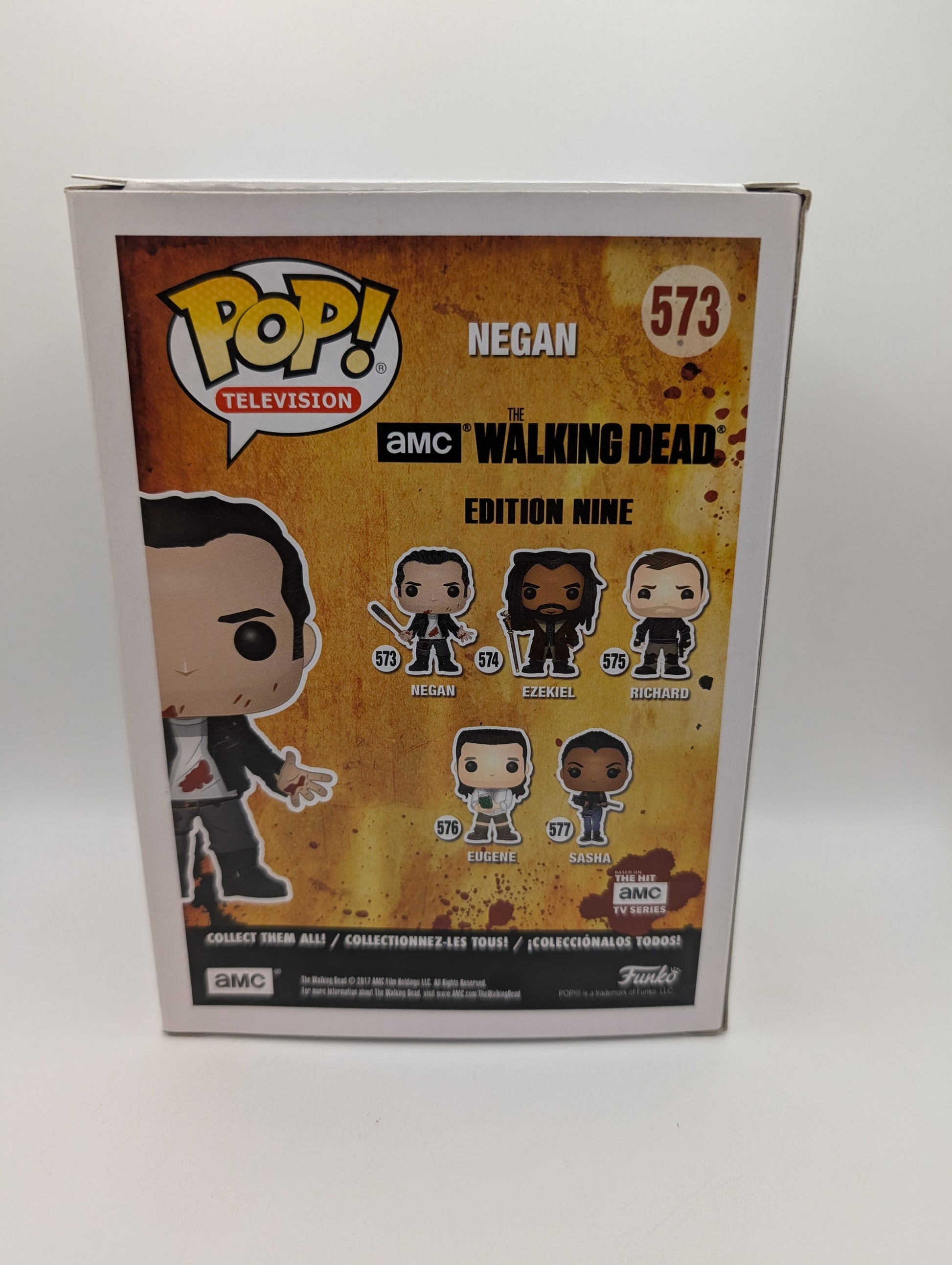 Funko Pop! Vinyl Negan 573 Bloody The Walking Dead 2017 Vaulted Pop FRENLY BRICKS - Open 7 Days