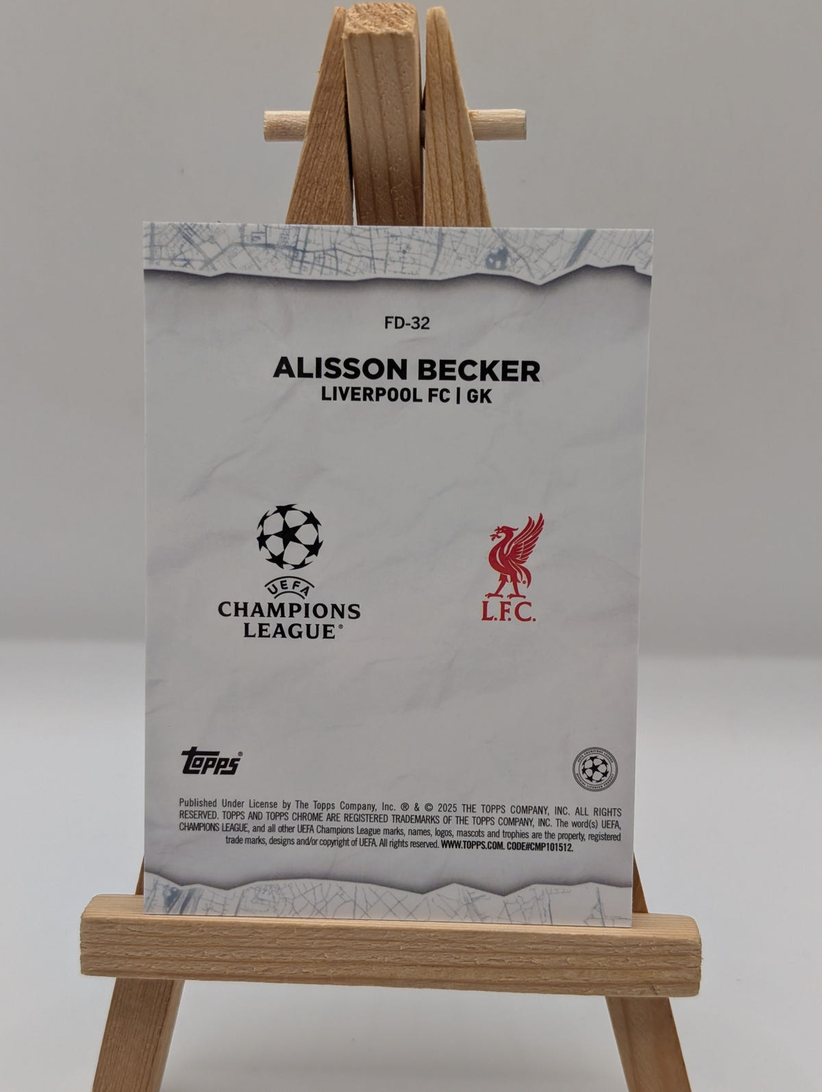2024-25 Topps Chrome UEFA Final Destination Alisson Becker Hongbao Red 1/8 ≈1/1 FRENLY BRICKS - Open 7 Days image 7