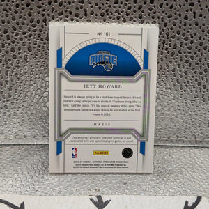 JETT HOWARD 2023-24 NATIONAL TREASURES #161 ROOKIE 4-COLOR PATCH ORANGE /75 RC FRENLY BRICKS - Open 7 Days