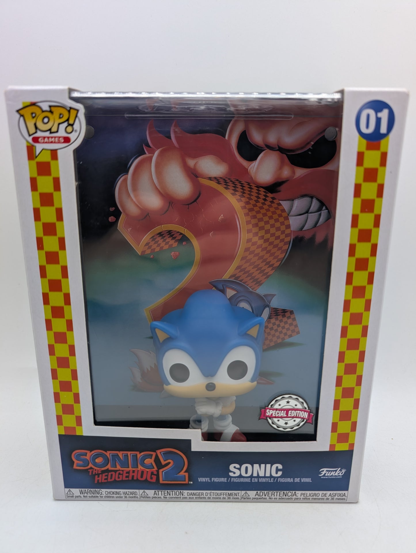 Funko Pop! Games Sonic The Hedgehog #01 Game Cover Special Edition Vinyl Figure