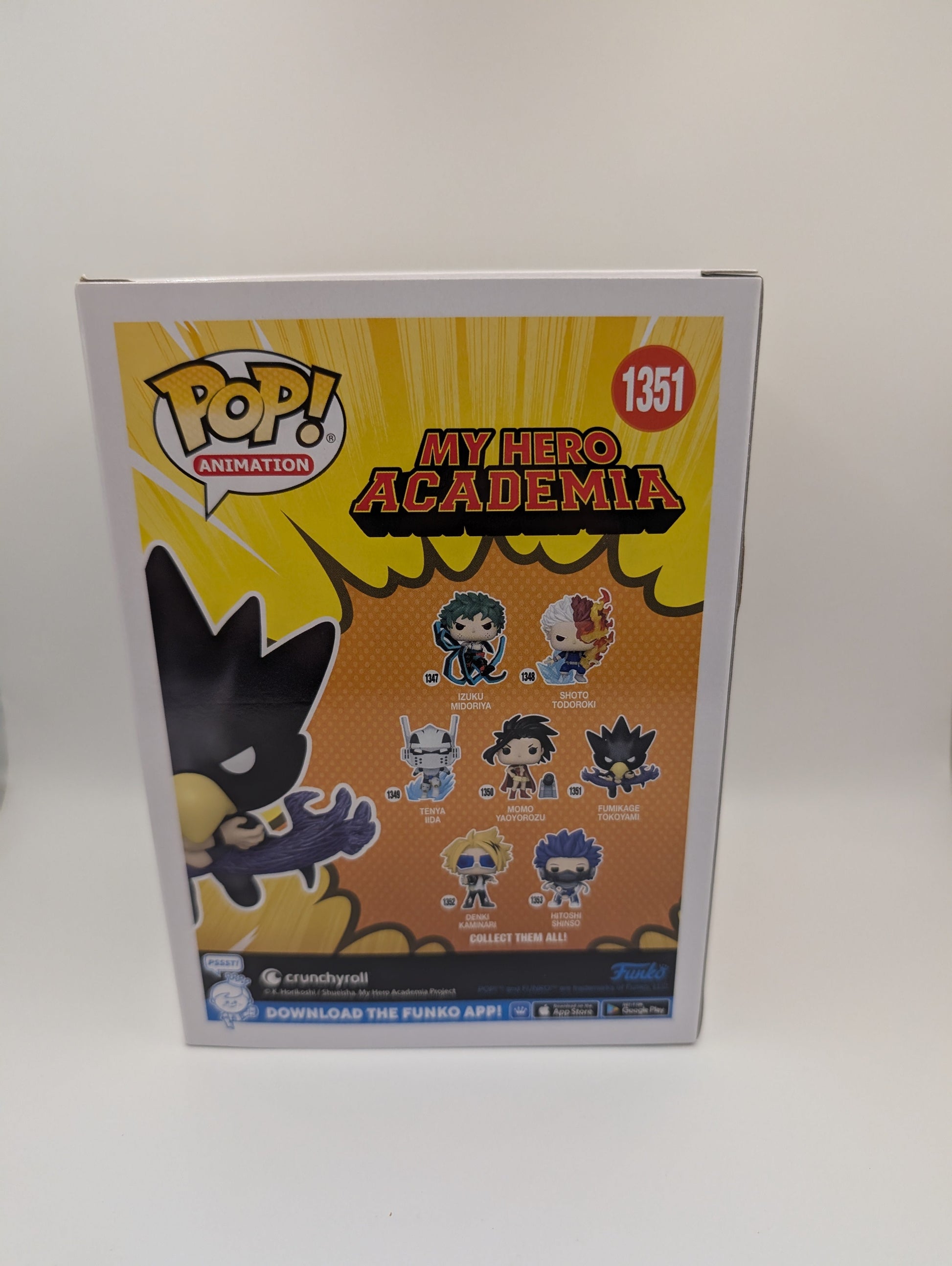 My Hero Academia - Fumikage Tokoyami Pop! Vinyl Pop! Vinyl Figure #1351 FRENLY BRICKS - Open 7 Days