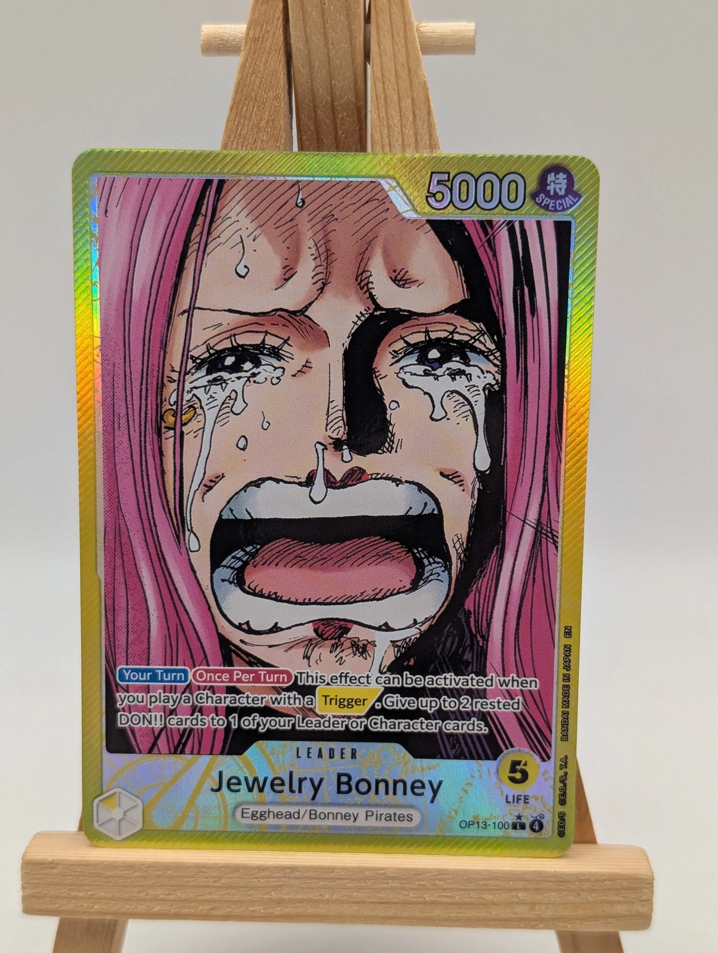 Jewelry Bonney (100) (Alternate Art) OP13-100 Carrying On His Will One Piece NM FRENLY BRICKS - Open 7 Days