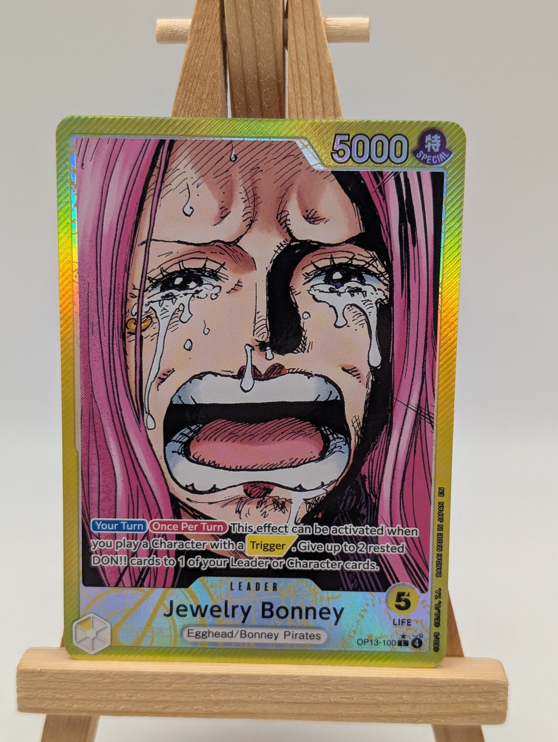 Jewelry Bonney (100) (Alternate Art) OP13-100 Carrying On His Will One Piece NM FRENLY BRICKS - Open 7 Days