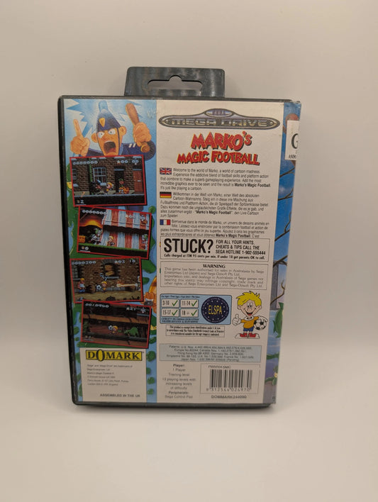 Marko's Magic Football SEGA Mega Drive SMD Aus Pal Vintage Used FRENLY BRICKS - Open 7 Days
