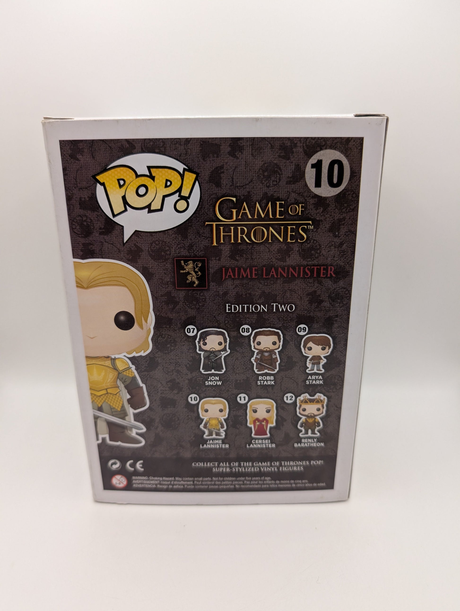 Funko POP Game of Thrones  Jaime Lannister #10 FRENLY BRICKS - Open 7 Days