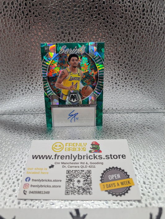 Scottie Pippen Prizm Scripts Auto Green Cracked Ice rs-spj FRENLY BRICKS - Open 7 Days