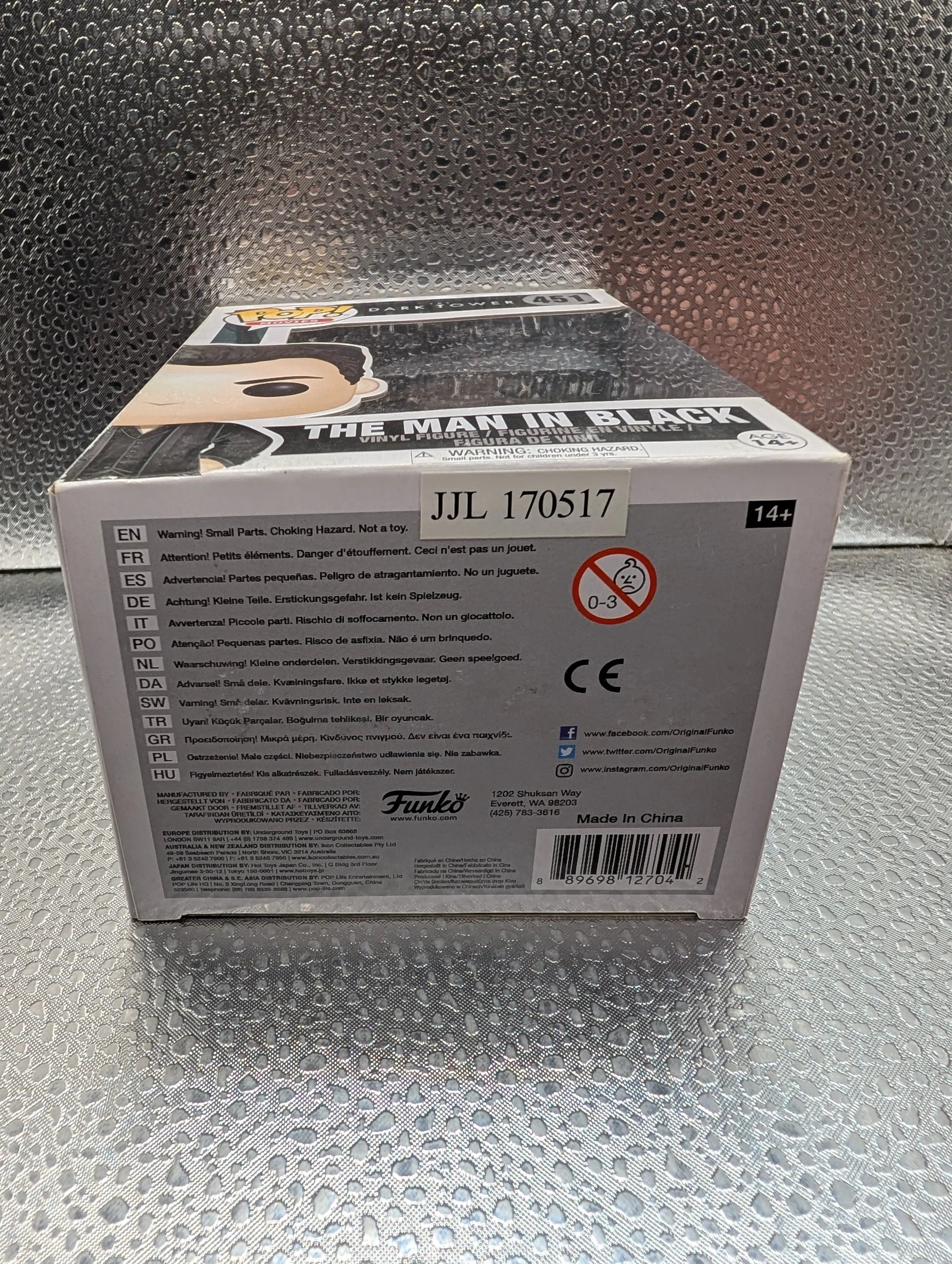 FUNKO Pop Vinyl The Man In Black Dark Tower #451 FRENLY BRICKS - Open 7 Days