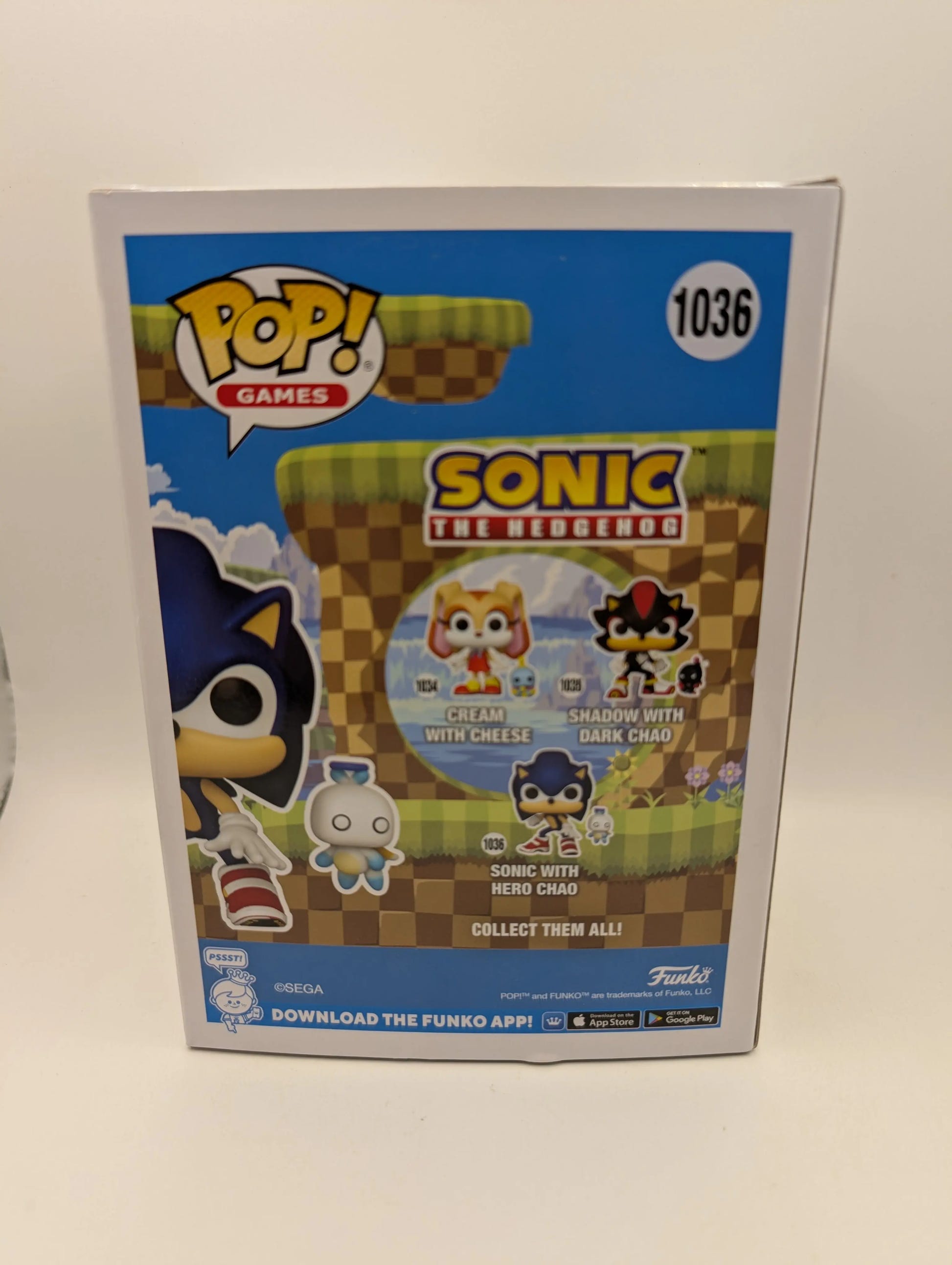 Funko Pop Sonic The Hedgehog Sonic with Chao #1036 Vinyl Figure FRENLY BRICKS - Open 7 Days image 3