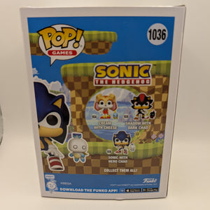 Funko Pop Sonic The Hedgehog Sonic with Chao #1036 Vinyl Figure