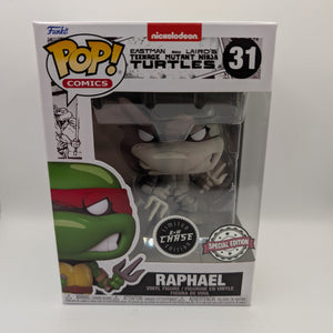Funko Pop TMNT - Raphael Vinyl Figure #31 - Black and White Chase Edition FRENLY BRICKS - Open 7 Days