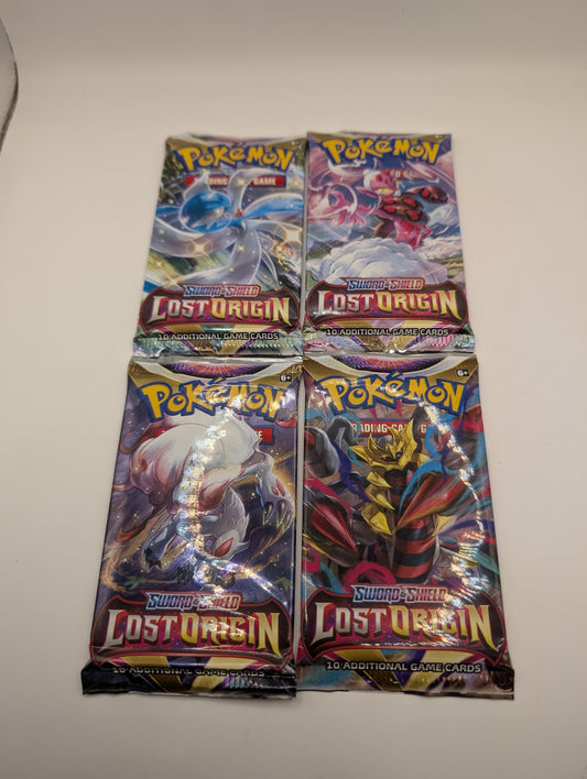 Pokemon TCG Lost Origin Booster Pack x4 (art Set) Sword And Shield FRENLY BRICKS - Open 7 Days