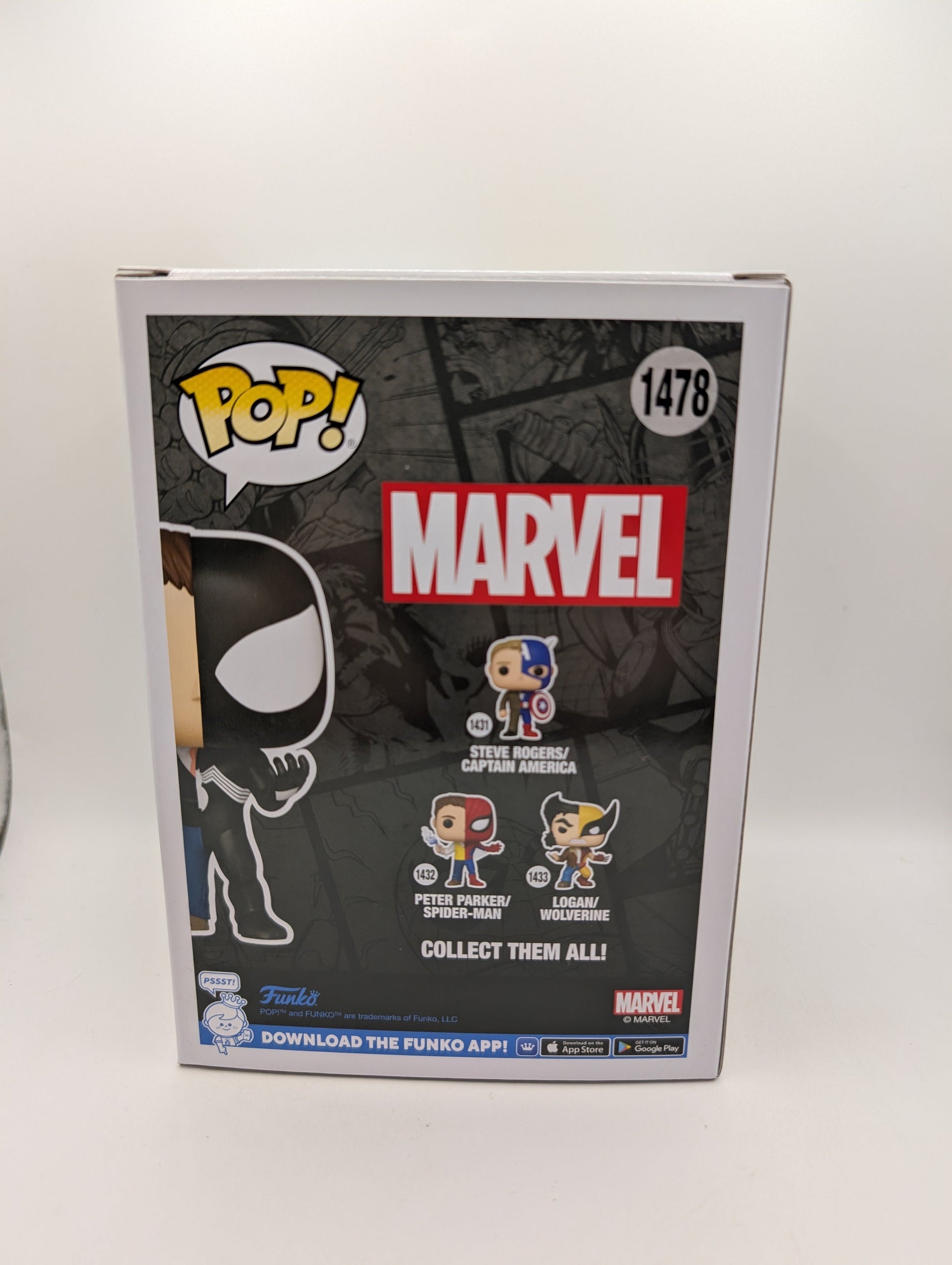 Marvel #1478 Peter Parker/Symbiote Suit CHASE Funko Pop FRENLY BRICKS - Open 7 Days