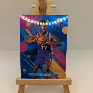 2025-26 Topps Finest - Common VJ Edgecombe #3 Blue Refractor /200 (RC)! FRENLY BRICKS - Open 7 Days