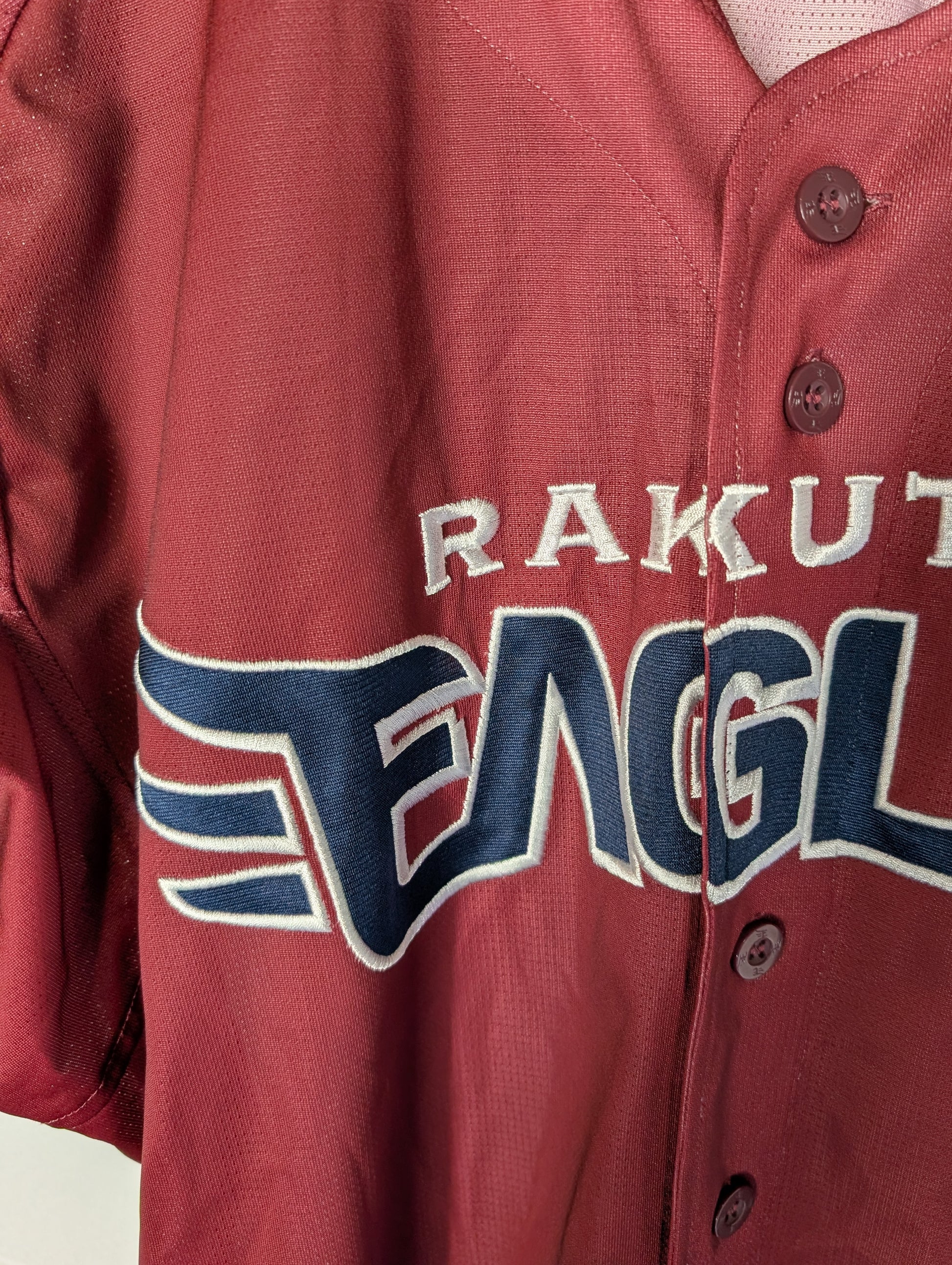 Nippon Baseball Tohoku Rakuten Golden Eagles Fans Uniform 2023 Crimson Large Jersey
