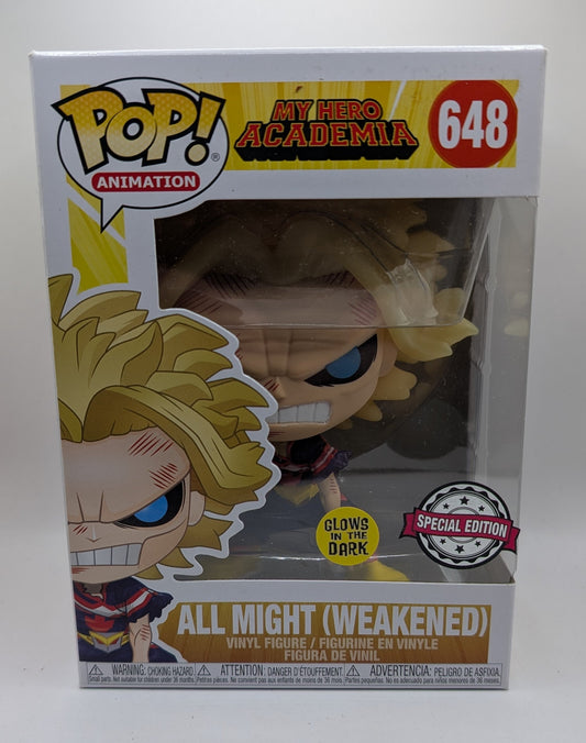My Hero Academia - All Might (Weakened) #648 - Funko Pop! Vinyl - New FRENLY BRICKS - Open 7 Days