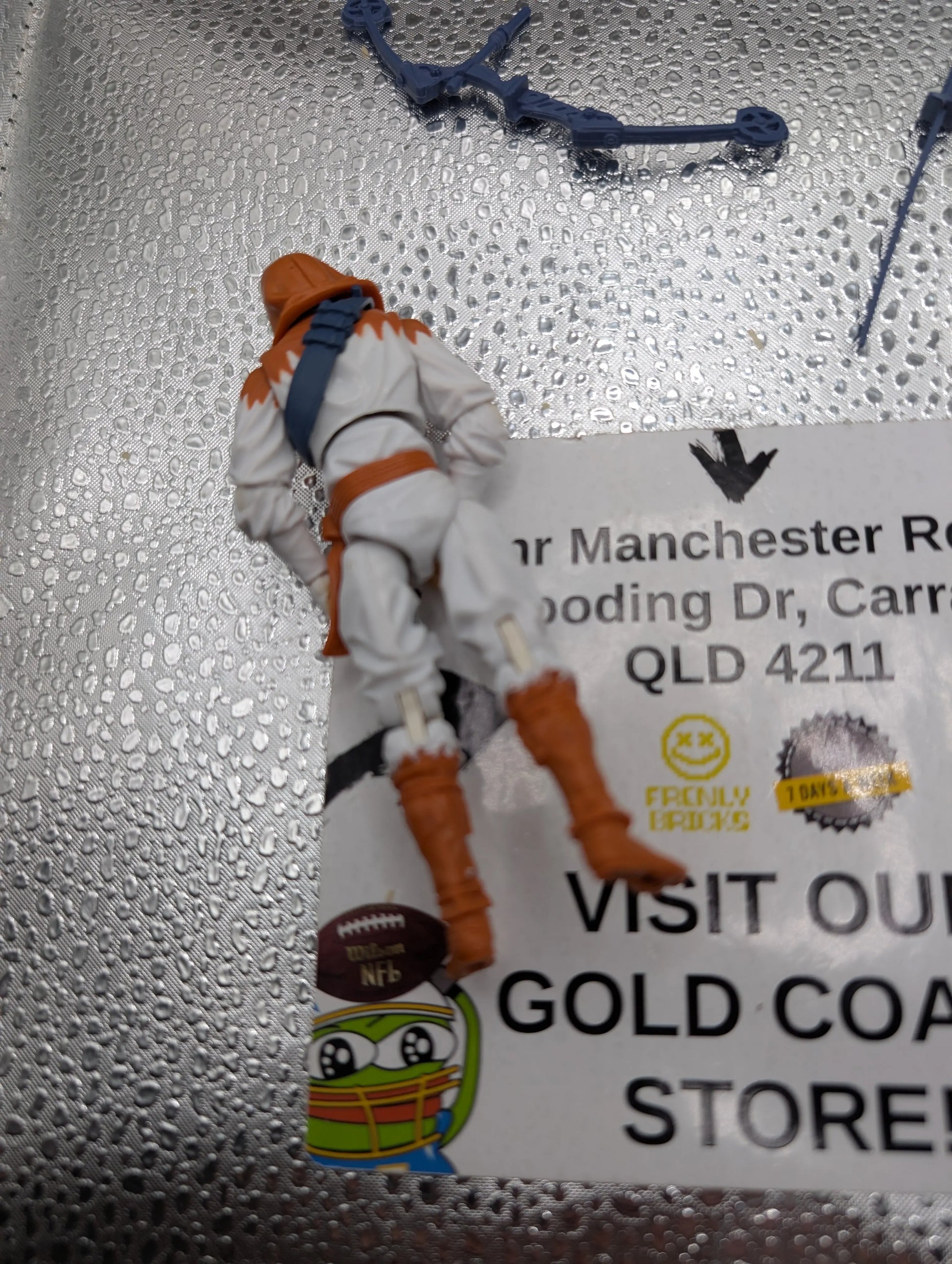 GI Joe Dollar General Storm Shadow orange white loose figure 2013 Ninja TGin Zu FRENLY BRICKS - Open 7 Days