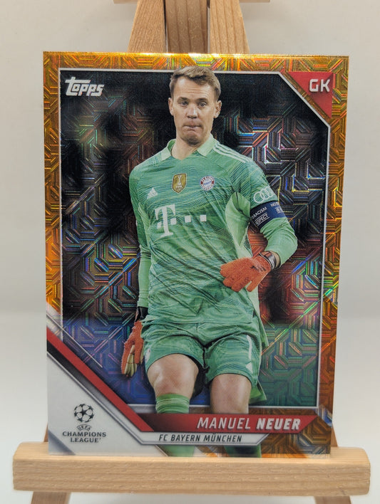 2021-22 Topps Chrome UCL Manuel Neuer ORANGE /25 #159 FRENLY BRICKS - Open 7 Days