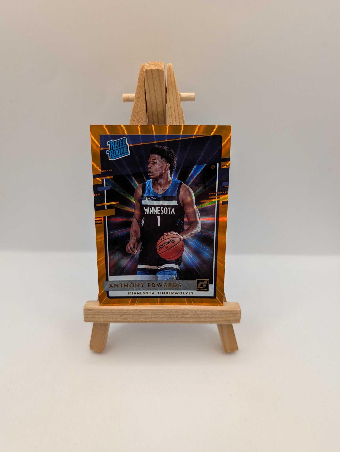 2020-21 Panini Donruss - Rated Rookies Anthony Edwards #201 Orange Laser (RC) FRENLY BRICKS - Open 7 Days