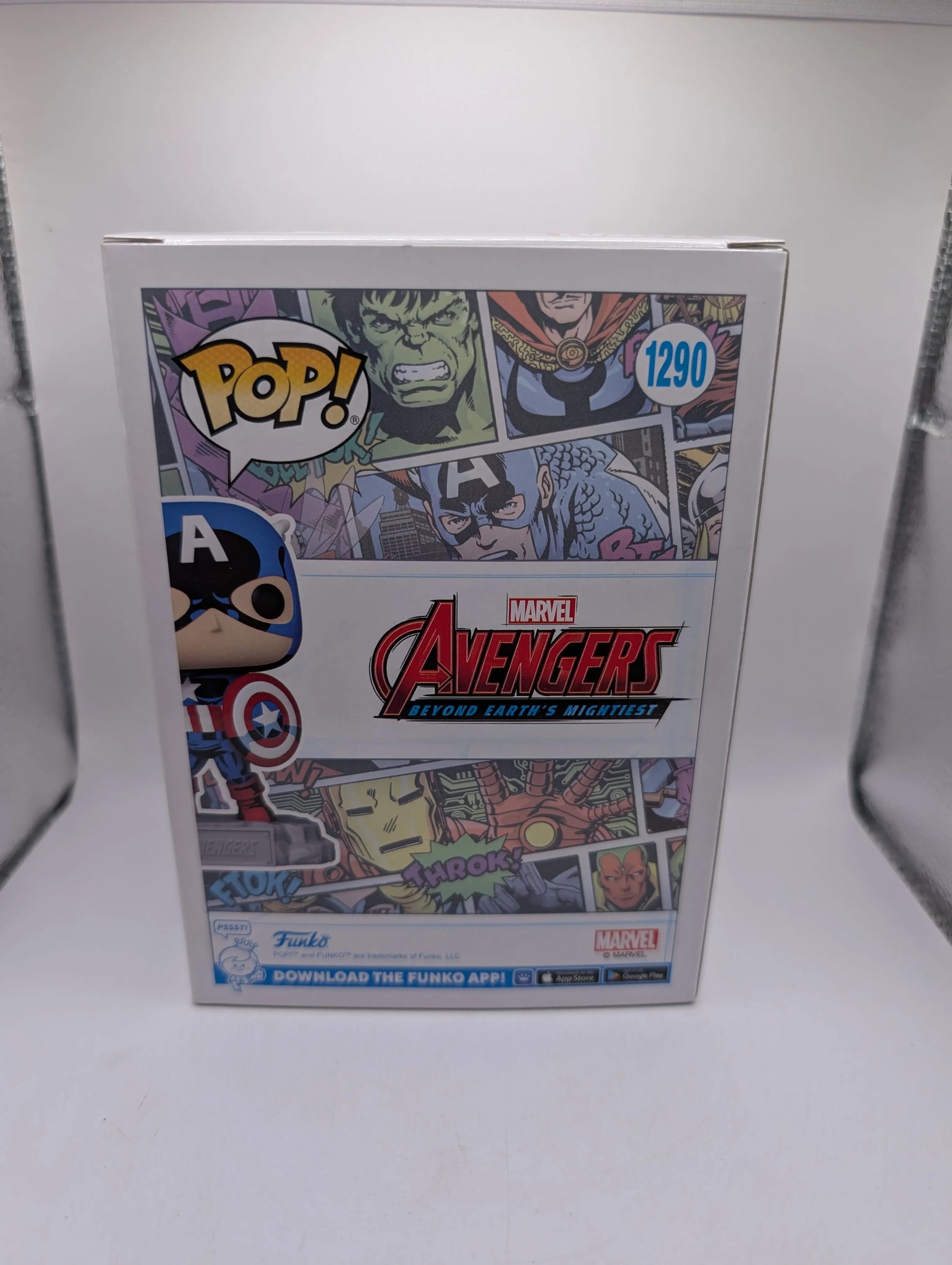 The Avengers: Beyond Earth's Mightiest - Captain America 60th POP! Vinyl 1290, photo 3 image 3