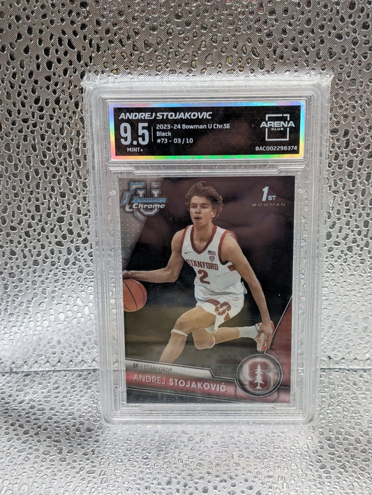 ANDREJ STOJAKOVIC 2023-24 Bowman U Chrome #73 /10 Arena 9.5 FRENLY BRICKS - Open 7 Days