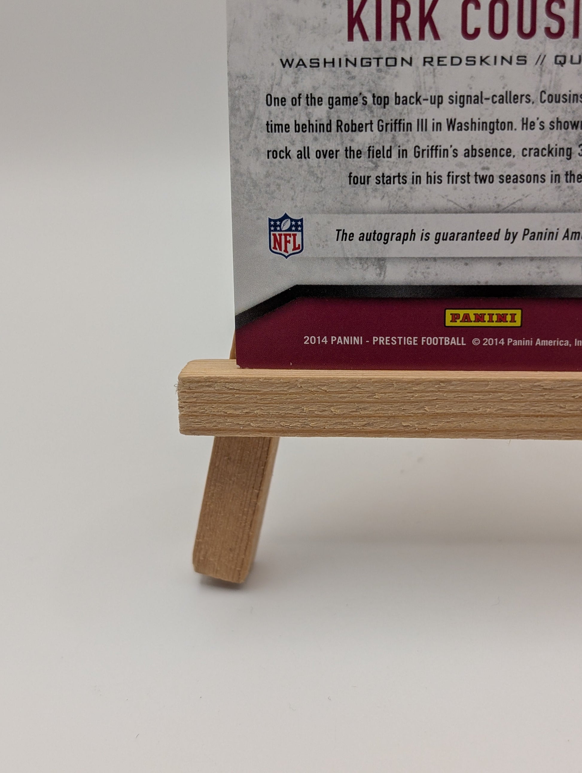 Kirk Cousins Auto SP 2014 Panini Prestige Signatures #41 Autograph #/199 FALCONS FRENLY BRICKS - Open 7 Days