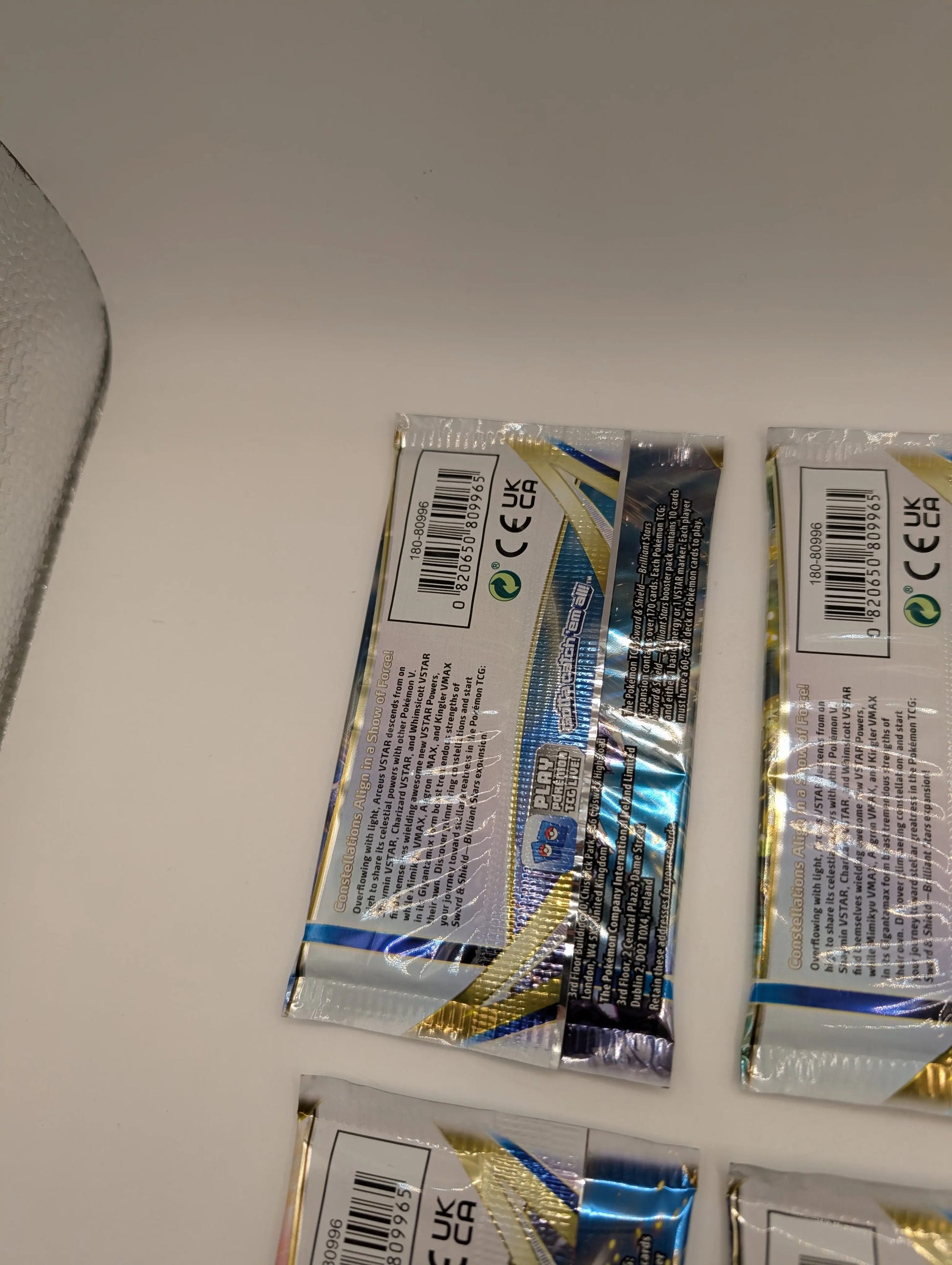 4 x Brilliant Stars Pokémon SWSH10 Sealed Booster Pack Art Set, photo 6 image 6