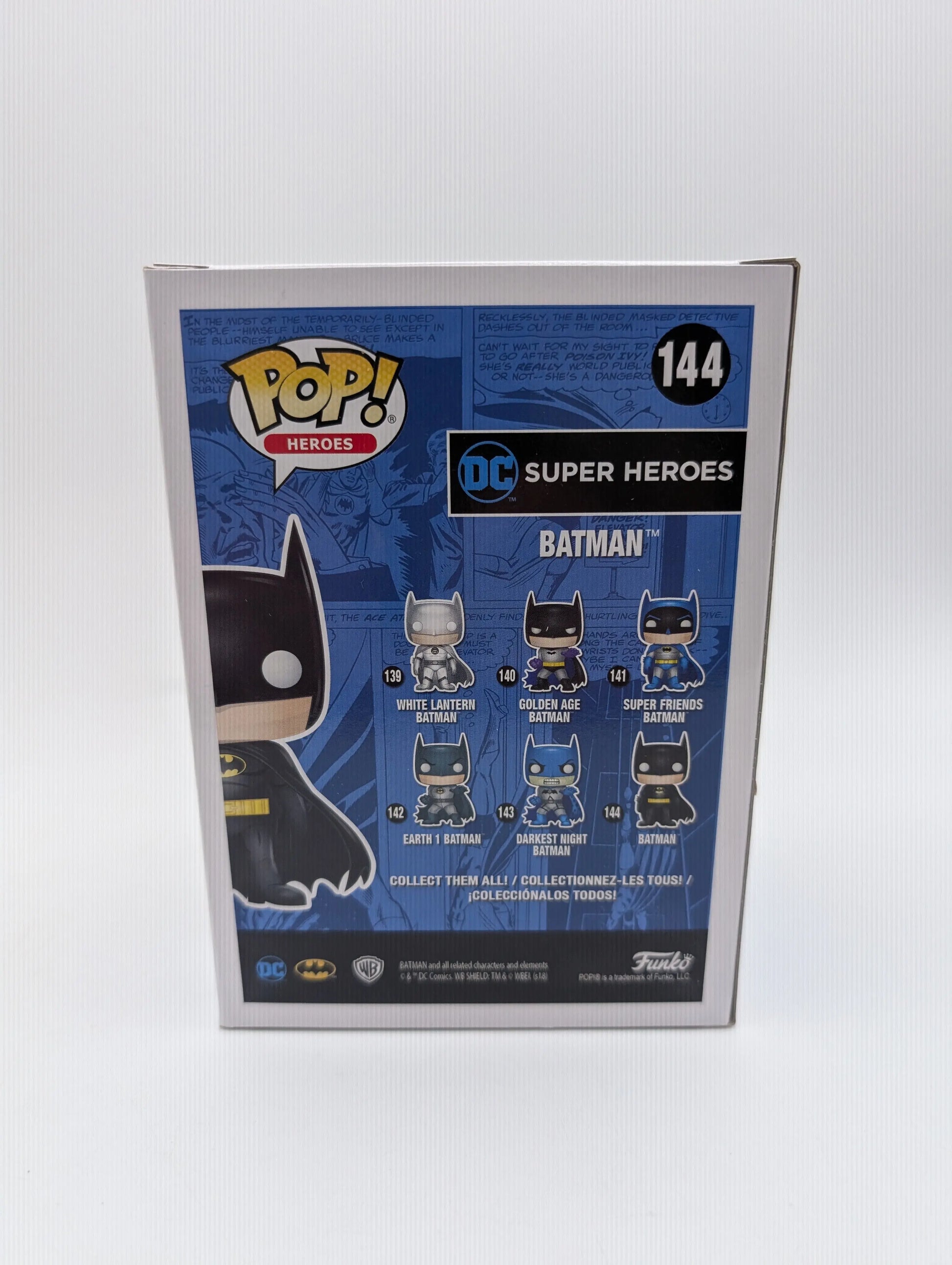 Batman (Orange Chrome) 144 ~ DC Super Heroes ~ Funko Pop Vinyl ~ 2018 Fall Con FRENLY BRICKS - Open 7 Days