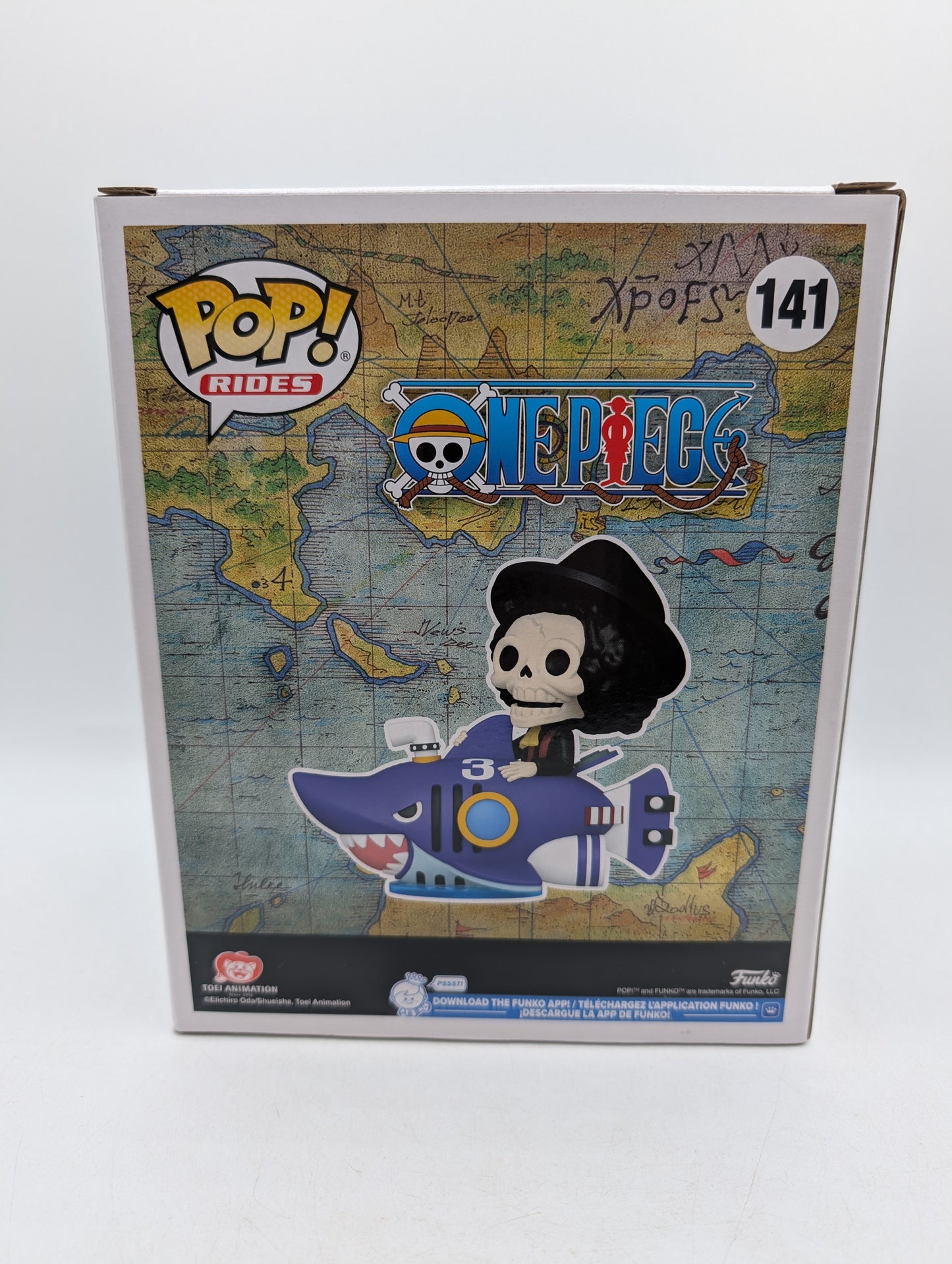Funko POP! RIDES One Piece Brook with Shark Submerge 2025 Fall Con