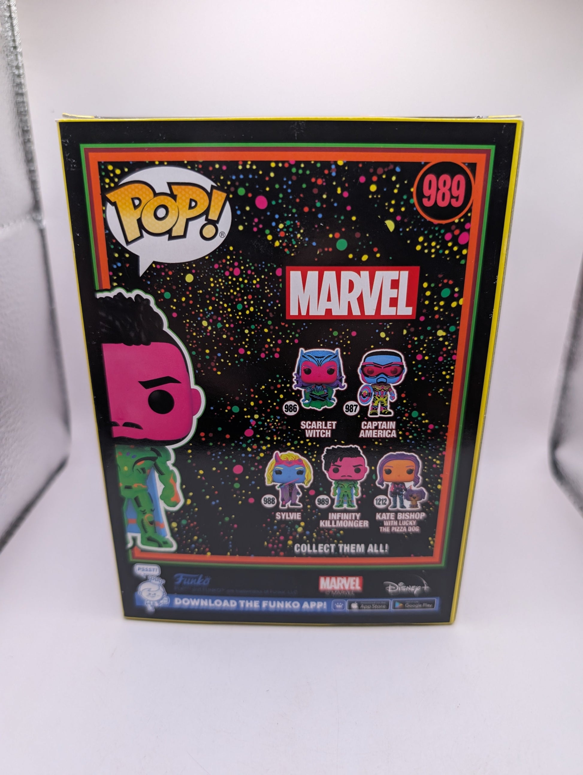 RARE Black Light Infinity Killmonger 989 Funko Pop Vinyl FRENLY BRICKS - Open 7 Days