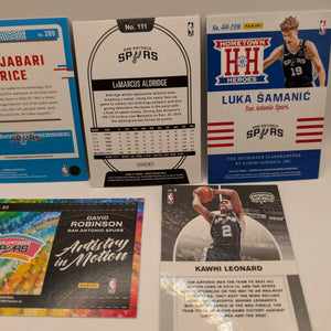 San Antonio Spurs NBA Basketball Card Lot, Rookies, Patch, Auto, George Gervin FRENLY BRICKS - Open 7 Days