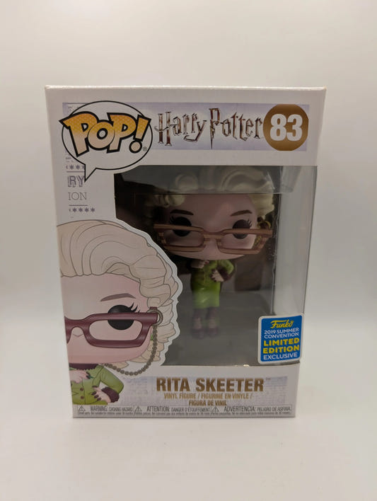 Rita Skeeter 2019 Summer Convention - Harry Potter - Funko POP! Vinyl - #83 FRENLY BRICKS - Open 7 Days