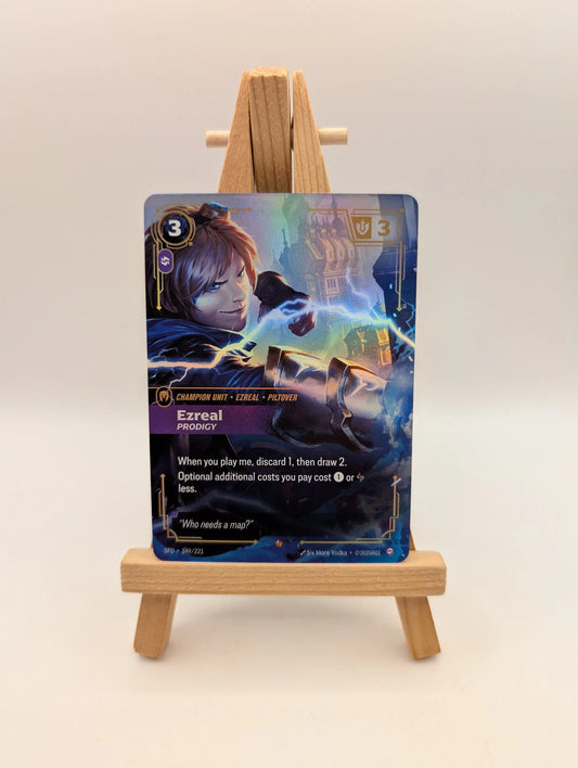 League of Legends - Ezreal 149/221 Riftbound Spiritforged | Ezreal Prodigy FRENLY BRICKS - Open 7 Days