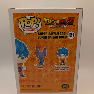 Super Saiyan God Super Saiyan Goku 121 DBZ Funko Pop Vinyl