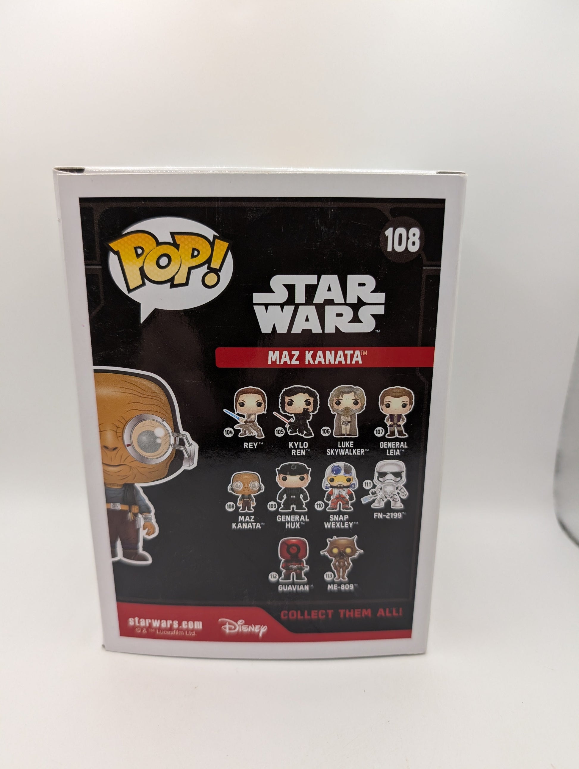 Star Wars Episode VII: The Force Awakens - Maz Kanata Pop! Vinyl Figure 108 FRENLY BRICKS - Open 7 Days