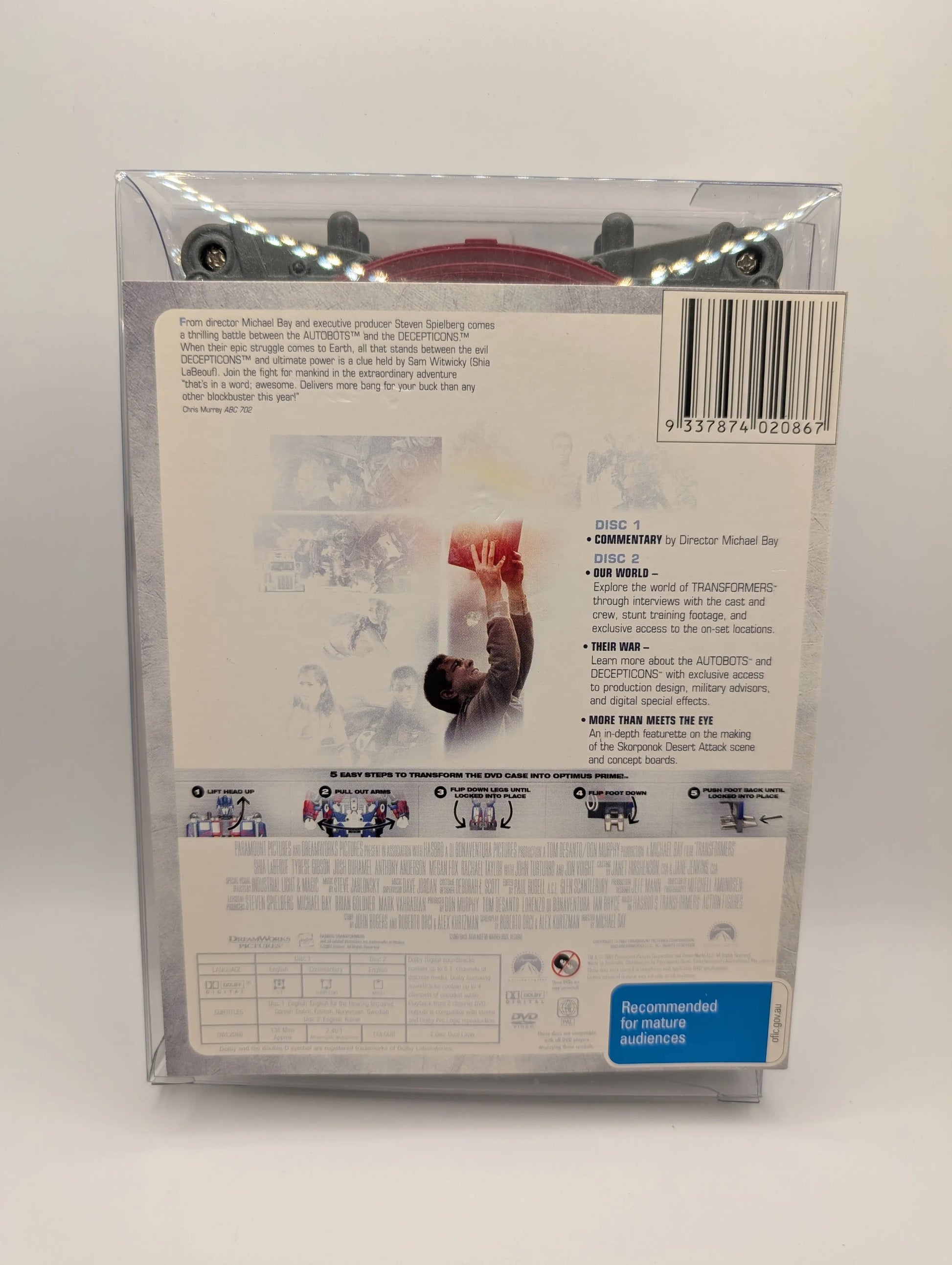 Transformers 2 Disc Special Edition in Optimus Prime Robot DVD FRENLY BRICKS - Open 7 Days