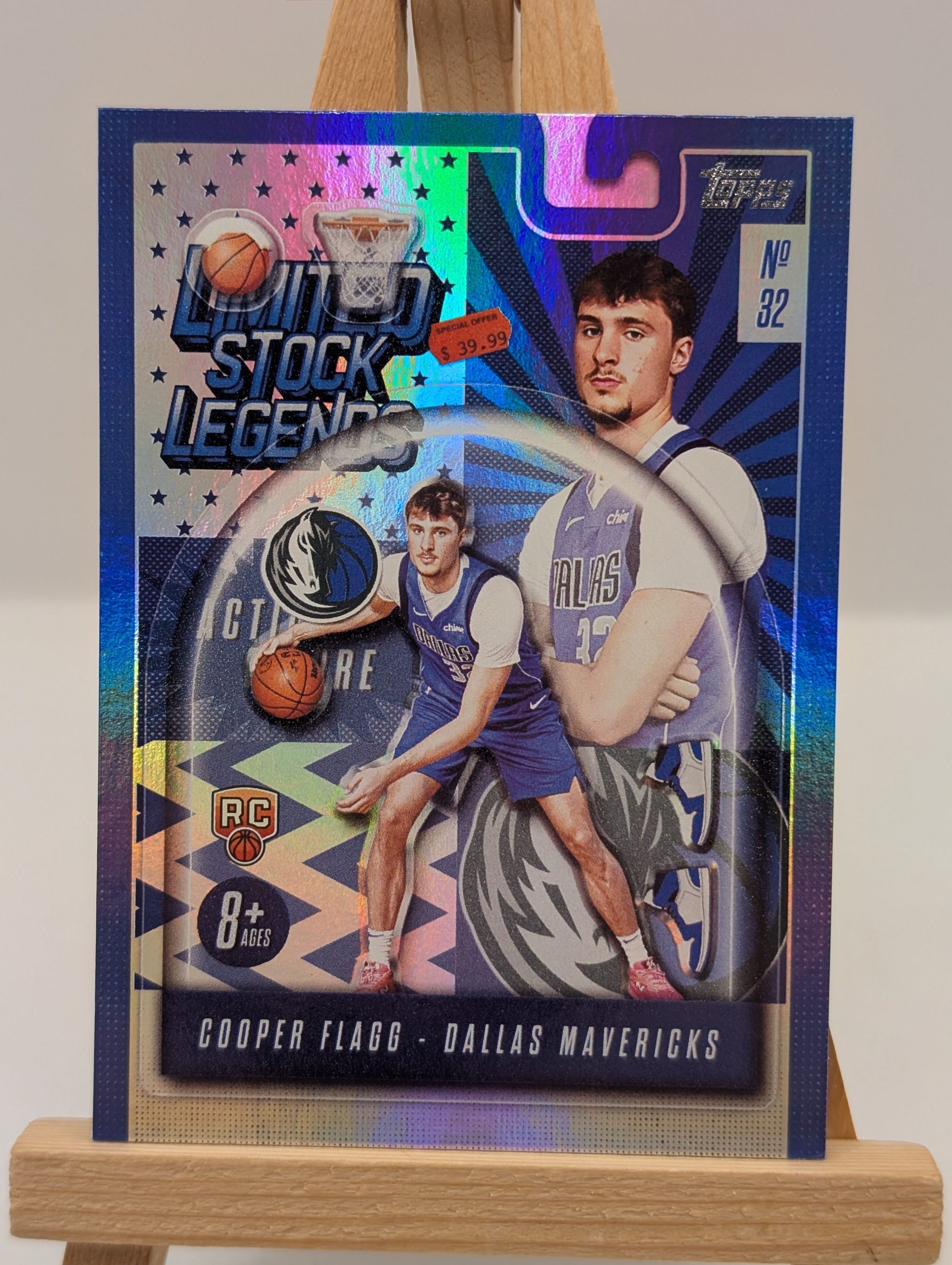 2025-26 Topps Basketball Cooper Flagg Limited Stock Legends #LST-1 RC Mavericks FRENLY BRICKS - Open 7 Days image 2