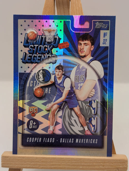 2025-26 Topps Basketball Cooper Flagg Limited Stock Legends #LST-1 RC Mavericks FRENLY BRICKS - Open 7 Days